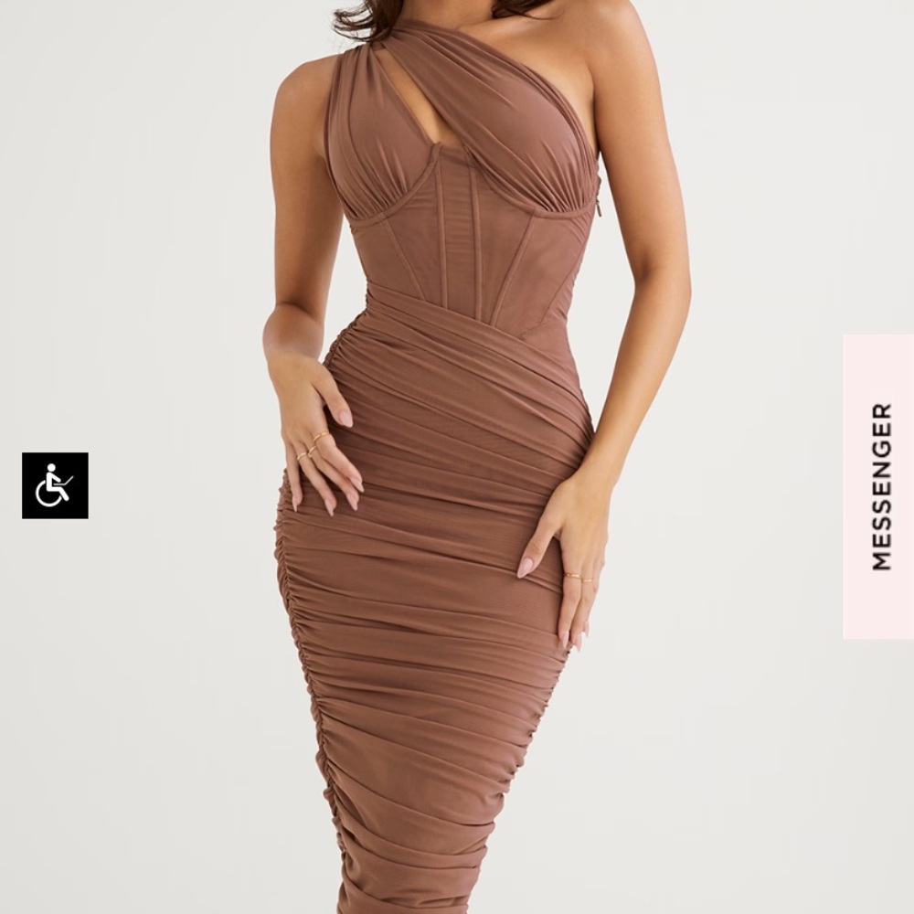 House of CB Valentina Dress in Mocha Small PLUS Cups